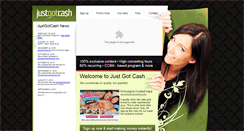 Desktop Screenshot of justgotcash.com