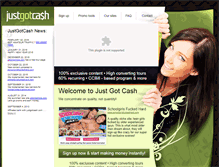 Tablet Screenshot of justgotcash.com